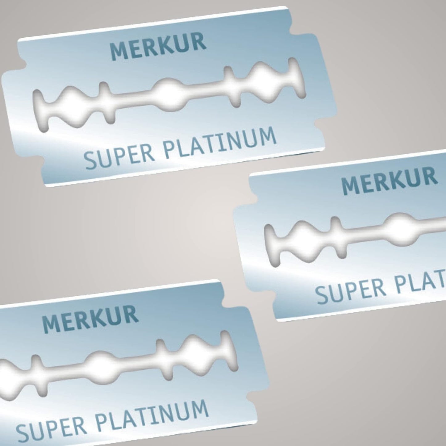 MERKUR REPUESTOS DOBLE HOJA SUPER PLATINUM-10 unidades